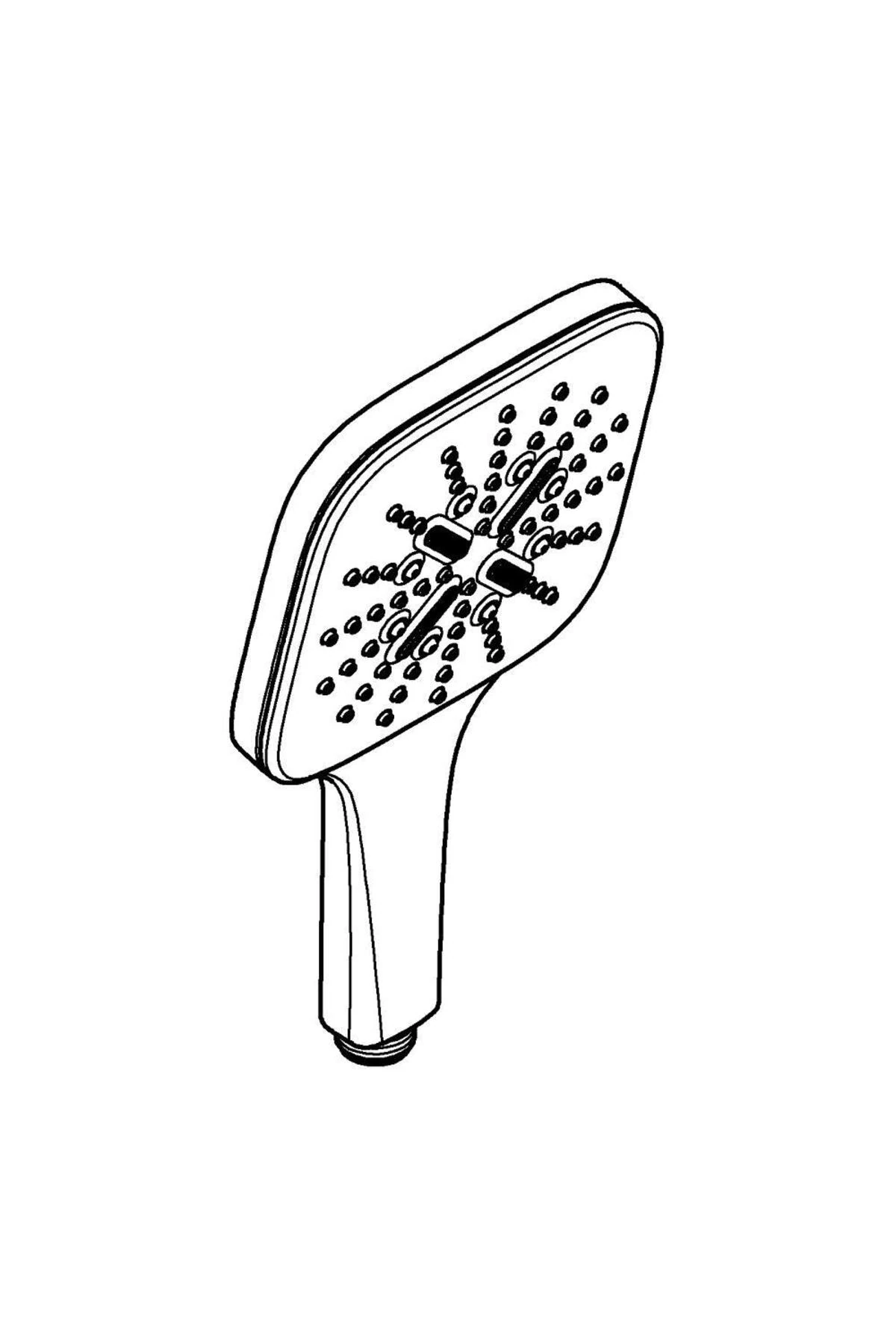 Rainshower Smartactive 130 Cube El Duşu 3 Akışlı - 26582AL0