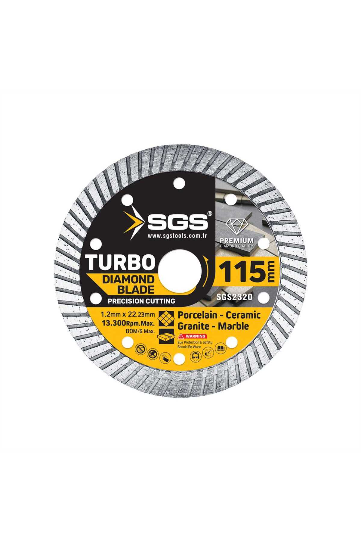 Turbo Elmas Kesici İnce Hassas Kesim 115x1.2 mm.