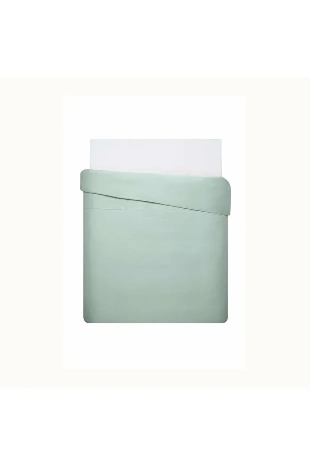 Mix&Match Pamuk Saten Çift Kişilik Nevresim Kılıfı Yeşil