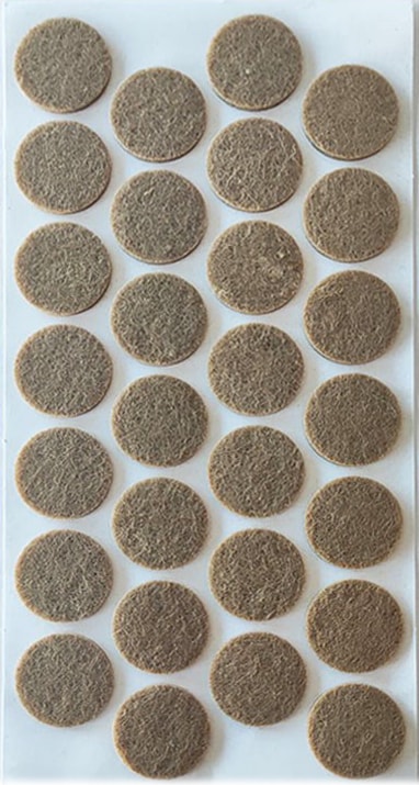 Yapışkanlı Masa Sandalye Keçesi Yuvarlak 28 mm (28 Li Paket)
