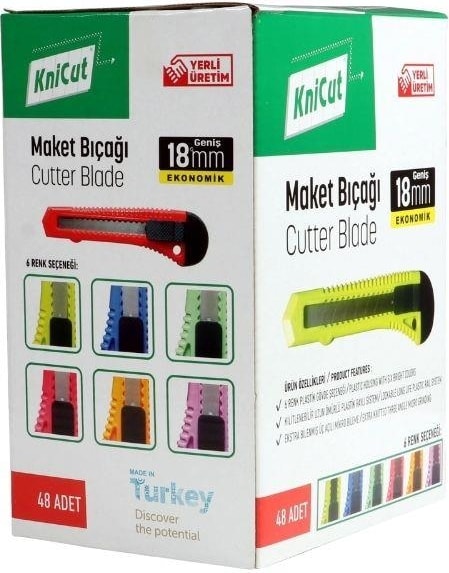 Plastik Gövdeli Geniş Maket Bıçağı 18 mm - MB52109