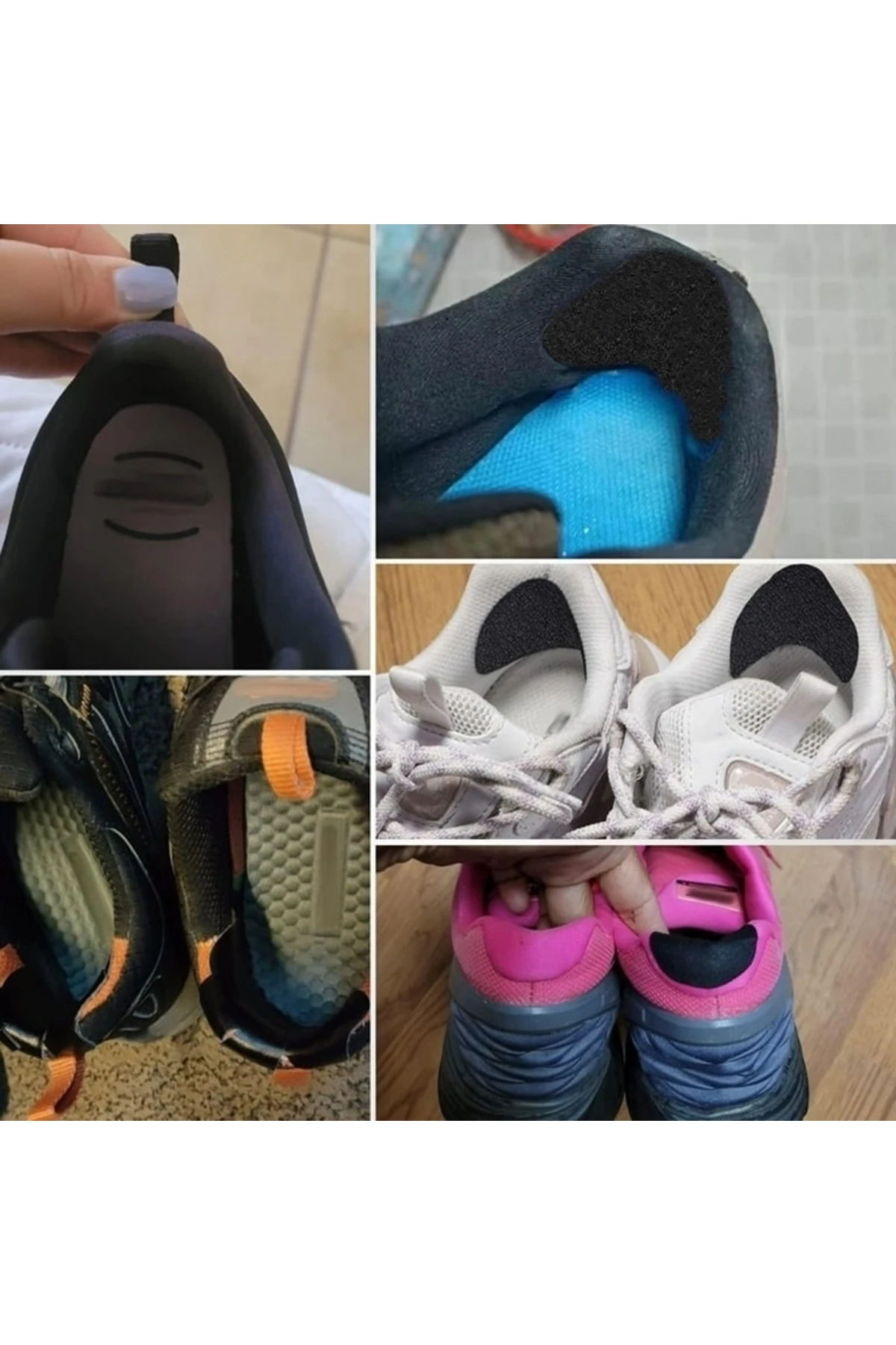 4 Adet Yuvarlak Siyah Ayakkabı Yaması Spor Ayakkabı Tamir Delik Onarım Yaması Kendinden Yapışkanlı