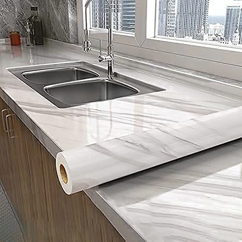 Mermer Desenli Kaplama Kağıdı 5 Metre Tdrtr