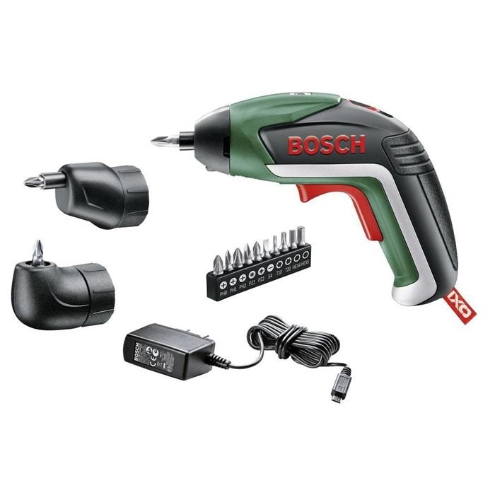 BOSCH Ixo V + Köşe Mandreni + Eksantrik Mandren Akülü Vidalama 3,6 V