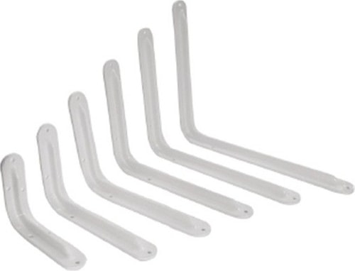 Metal Raf Ayağı 2'li Set / Çiçeklik / Kitaplık / Beyaz Renkli (2 Adet Raf Ayağı + Dubel + Vida)