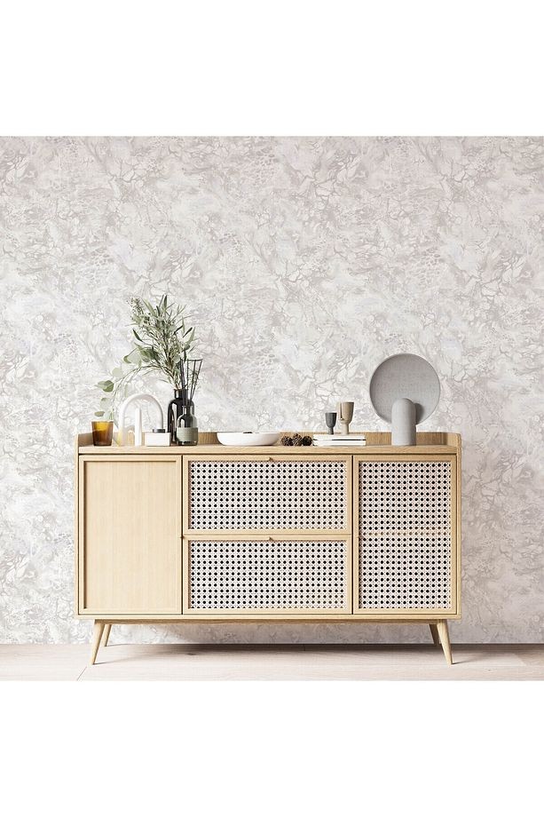Roka 23101-6 Mermer Desenli Düz Sade Duvar Kağıdı