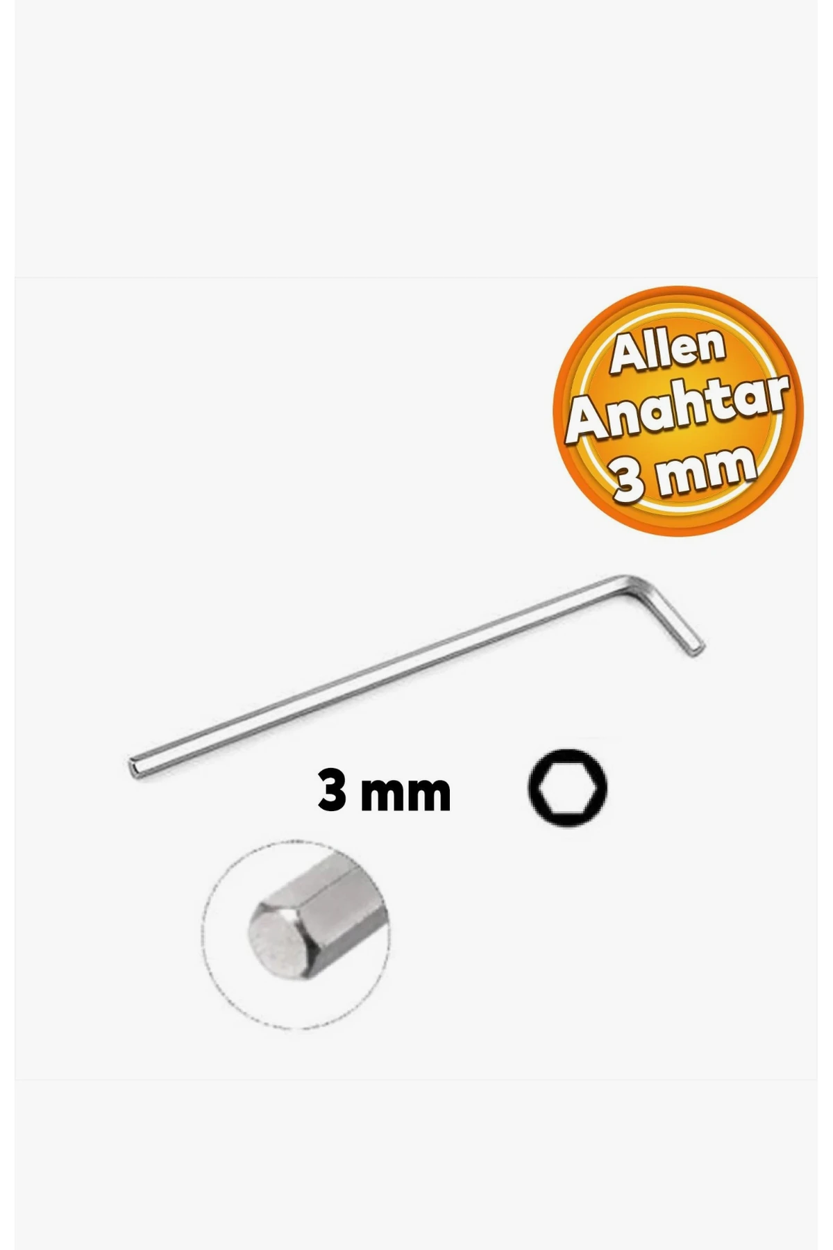 Altı Köşe Allen Anahtar 3 mm