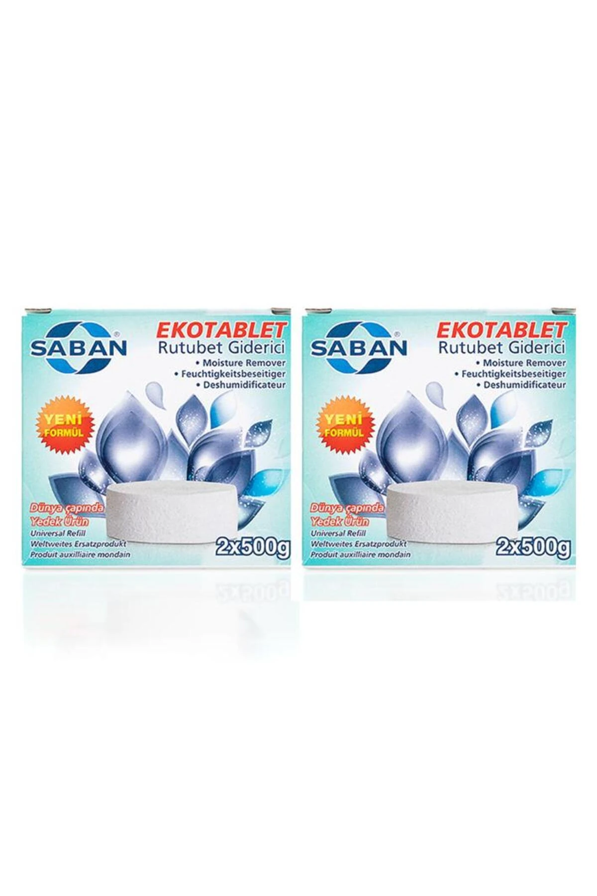 2 Adet 2x500 gr Nem Alıcı Rutubet Ve Küf Önleyici Yedek Tablet Kırmızı Meyve