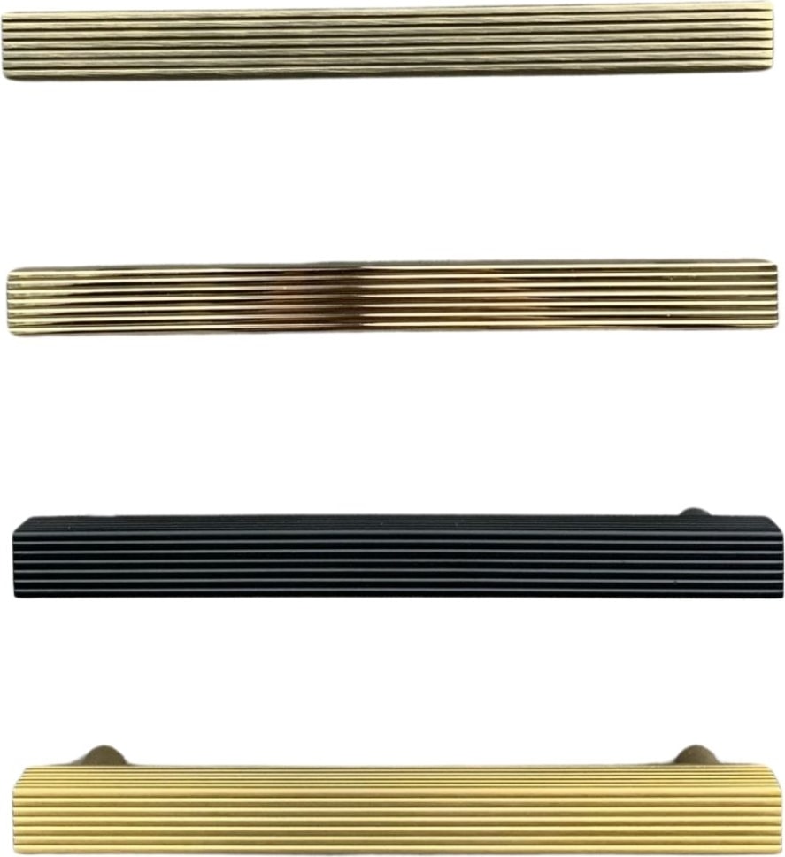 8801 Çizgili Modern Kalın Kulp Siyah Renk 960 mm