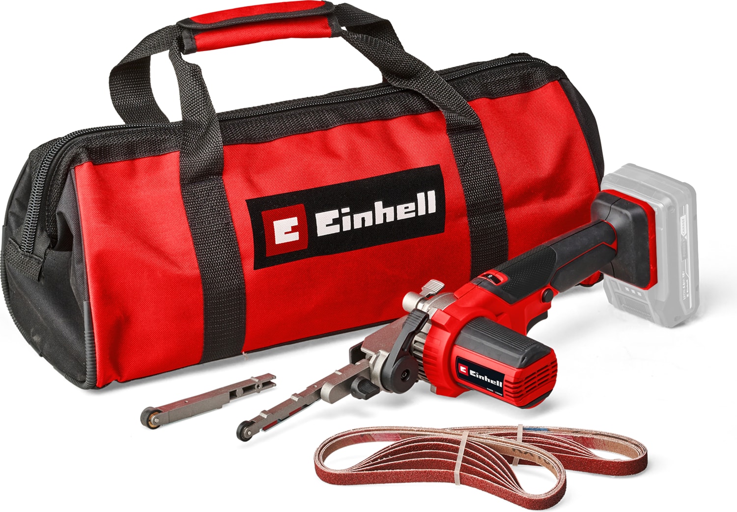 Akülü Bant Eğe TE-BF 18 Li-Solo Power X-Change (18 V, 1.700 m/dk hıza kadar, 9 mm ve 13 mm 2x zımpara kolu, 12x zımpara bandı dahil, Akü Dahil Değildir) - 4461000