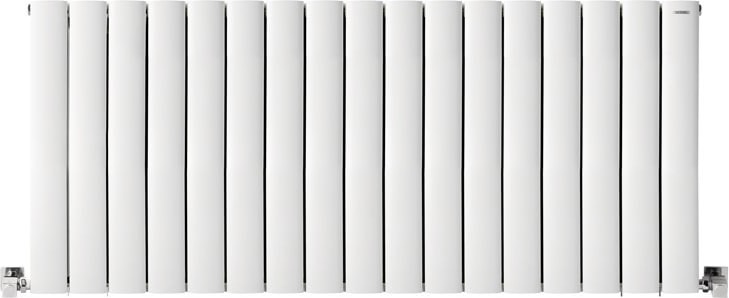 600 x 1355 mm Lilac Yatay Beyaz Alüminyum Radyatör Standart Bağlantı