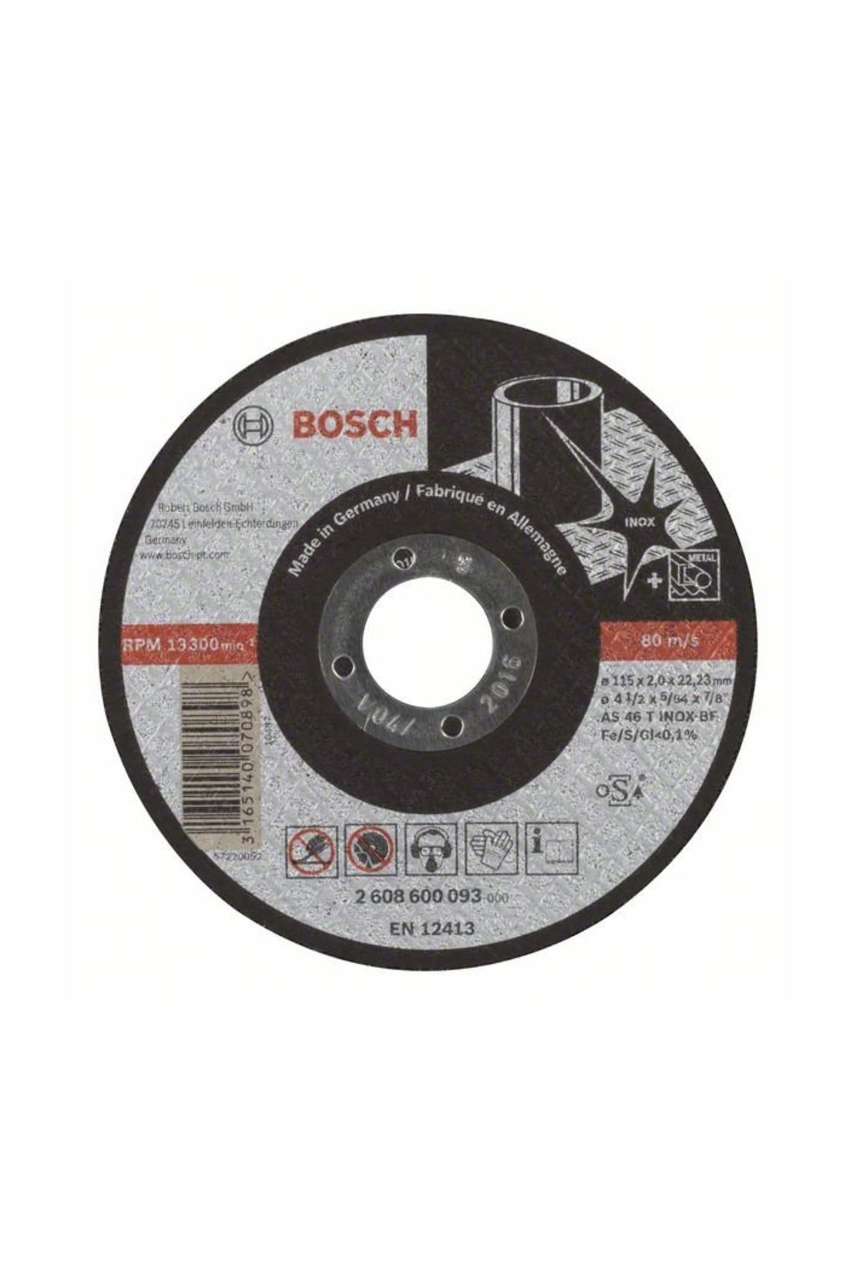 115*2,0 Mm Expert For Inox Düz
