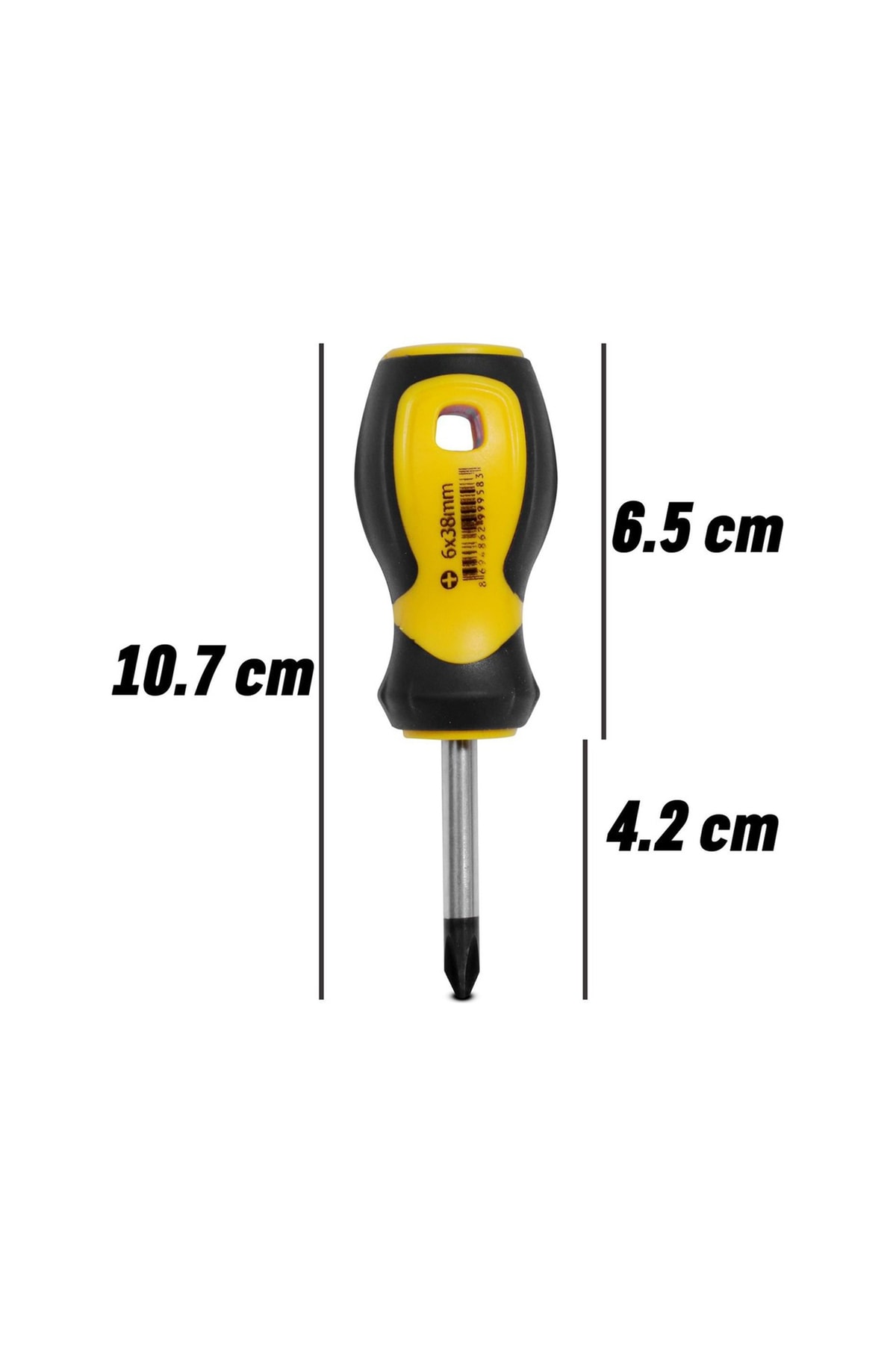 RİCO Mıknatıslı Yıldız Uçlu Topaç Tornavida 6x38 mm Vida Sıkma Sökme Vidalama El Tornavidası 10 cm 1 Adet