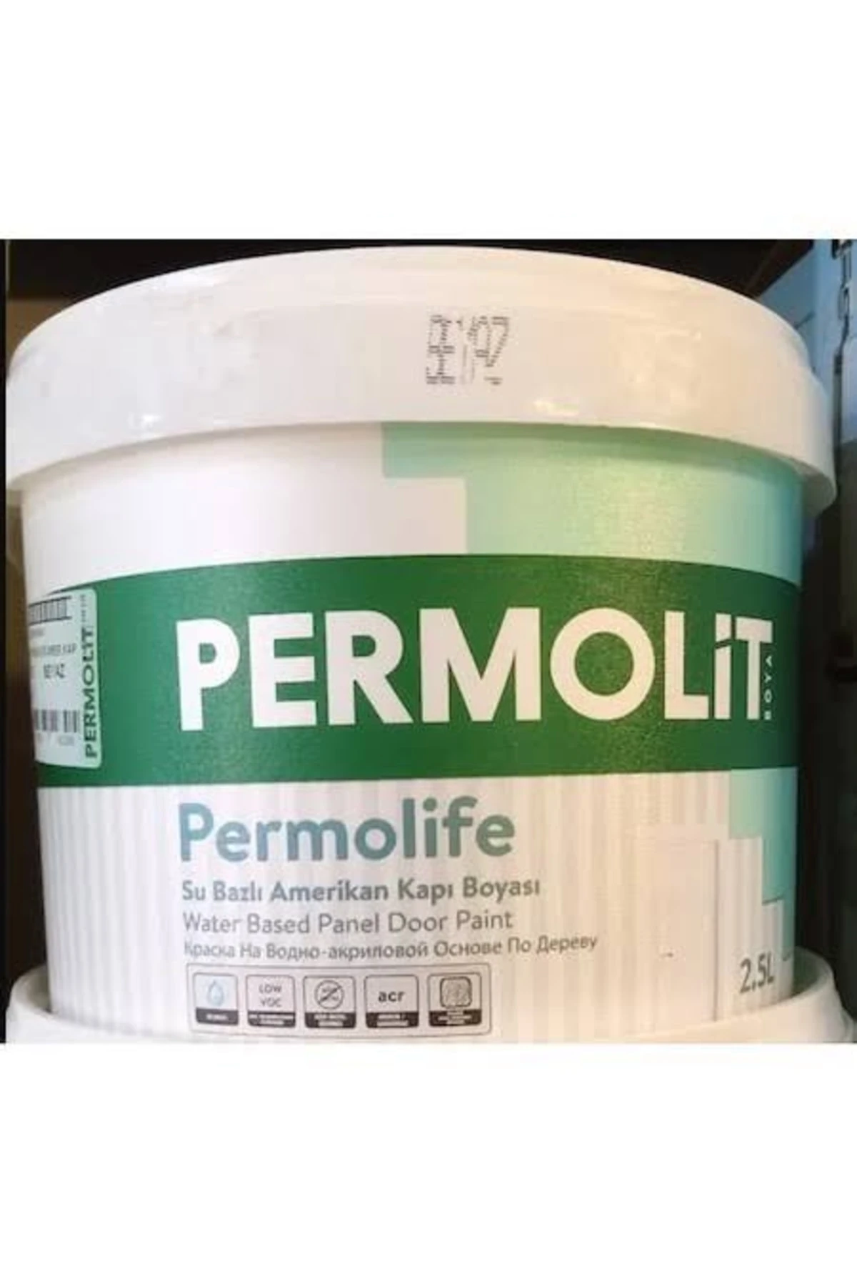 Permolife Su Bazlı Amerikan Kapı Boyası 0.75 Lt Beyaz