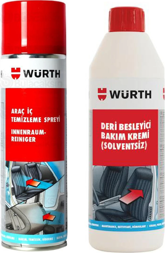 Deri Besleyici Bakım Kremi +Araç Içi Temizleme Spreyi 500ML