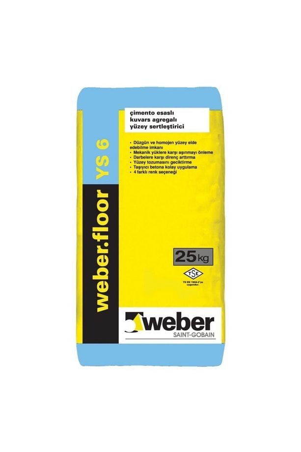 Floor Ys 6 Gri Yüzey Sertleştirici 25 Kg