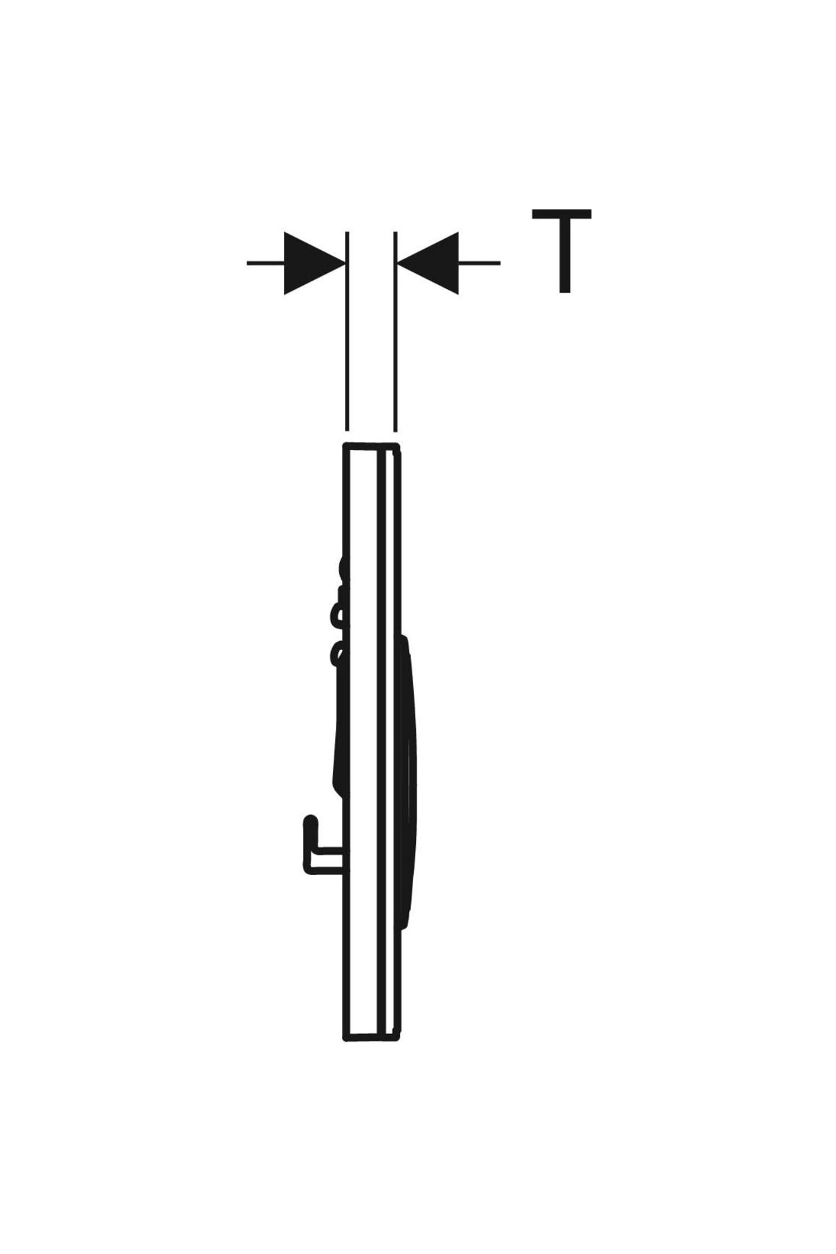 Kumanda Kapağı, Sigma21, Çift Basmalı (Bronz Basma Buton) Siyah Cam, 115.650.SJ.1