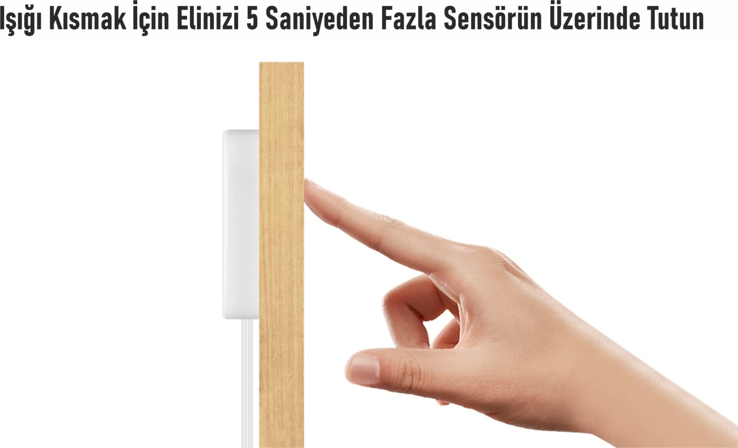 Ahşap Arkası On-Off Dimmer Dokunmatik Sensör 12-24VDC 8,33A 100W