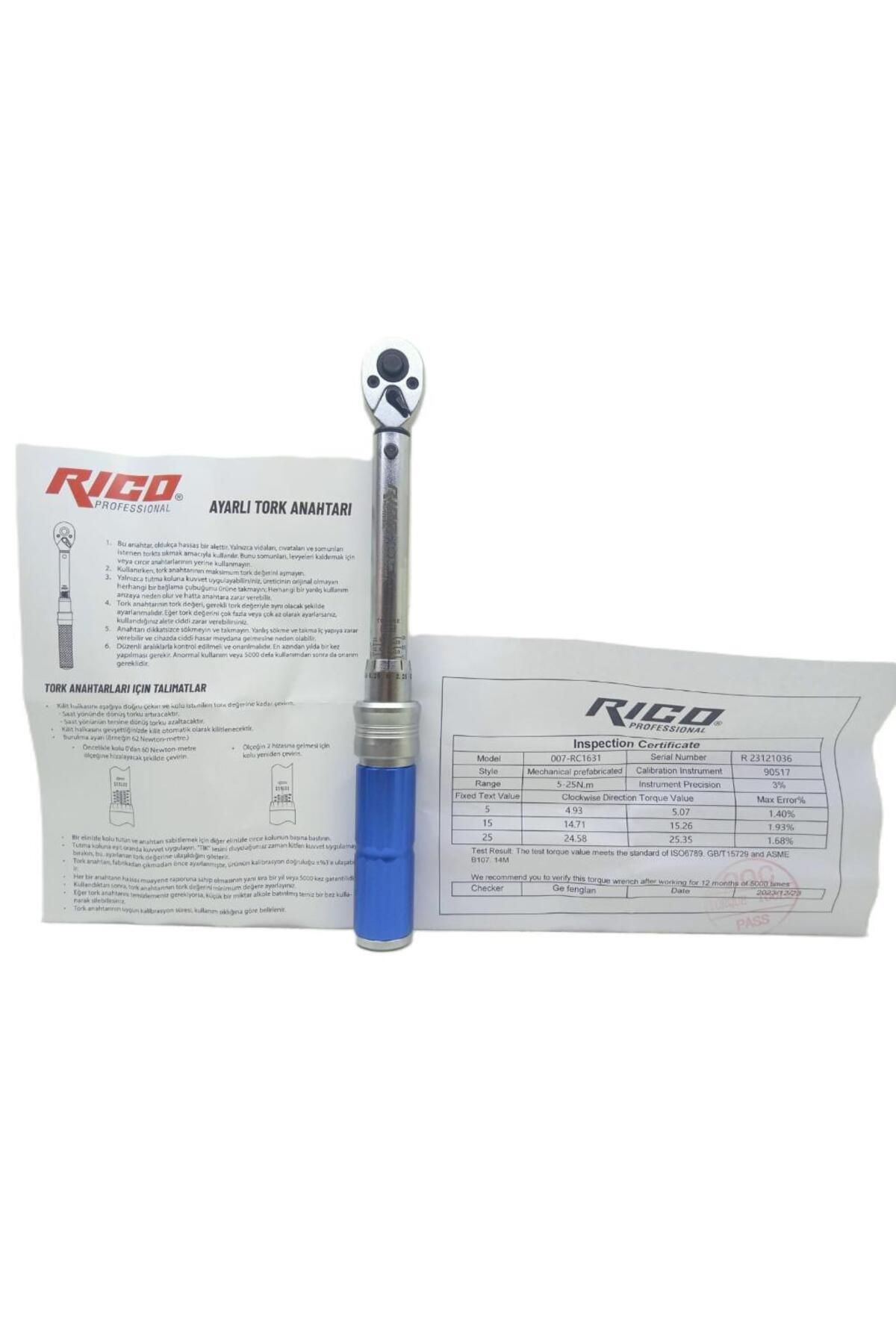007-Rc1631 1/4 Cırcırlı Tork Kol