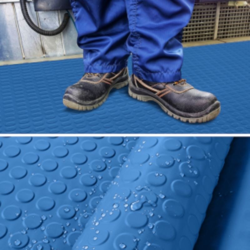 Para Puanlı Kauçuk Mavi Lastik Levha 3X1500X1000 mm