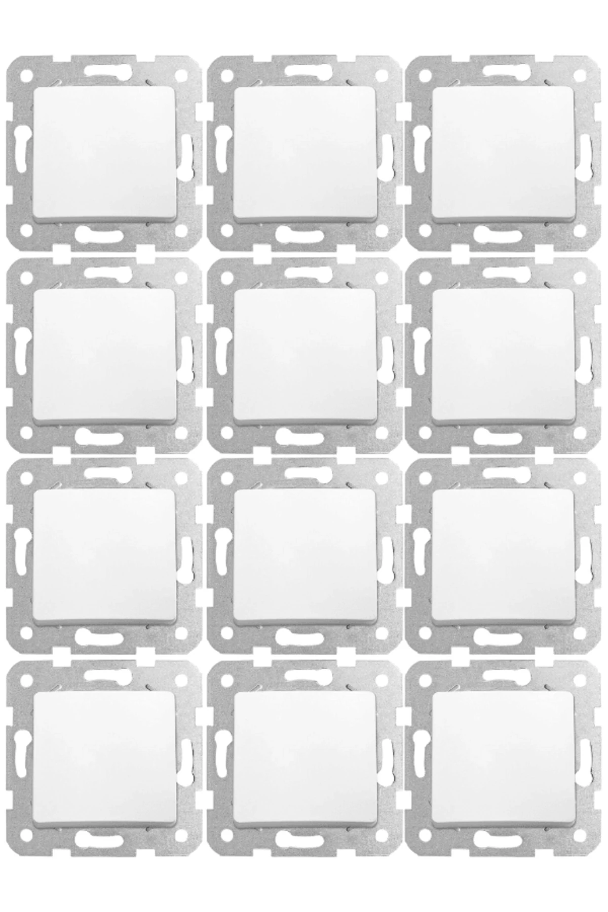 Viko Linnera Anahtar Beyaz (Çerçeve Dahil) 9044001 (12 Adet)