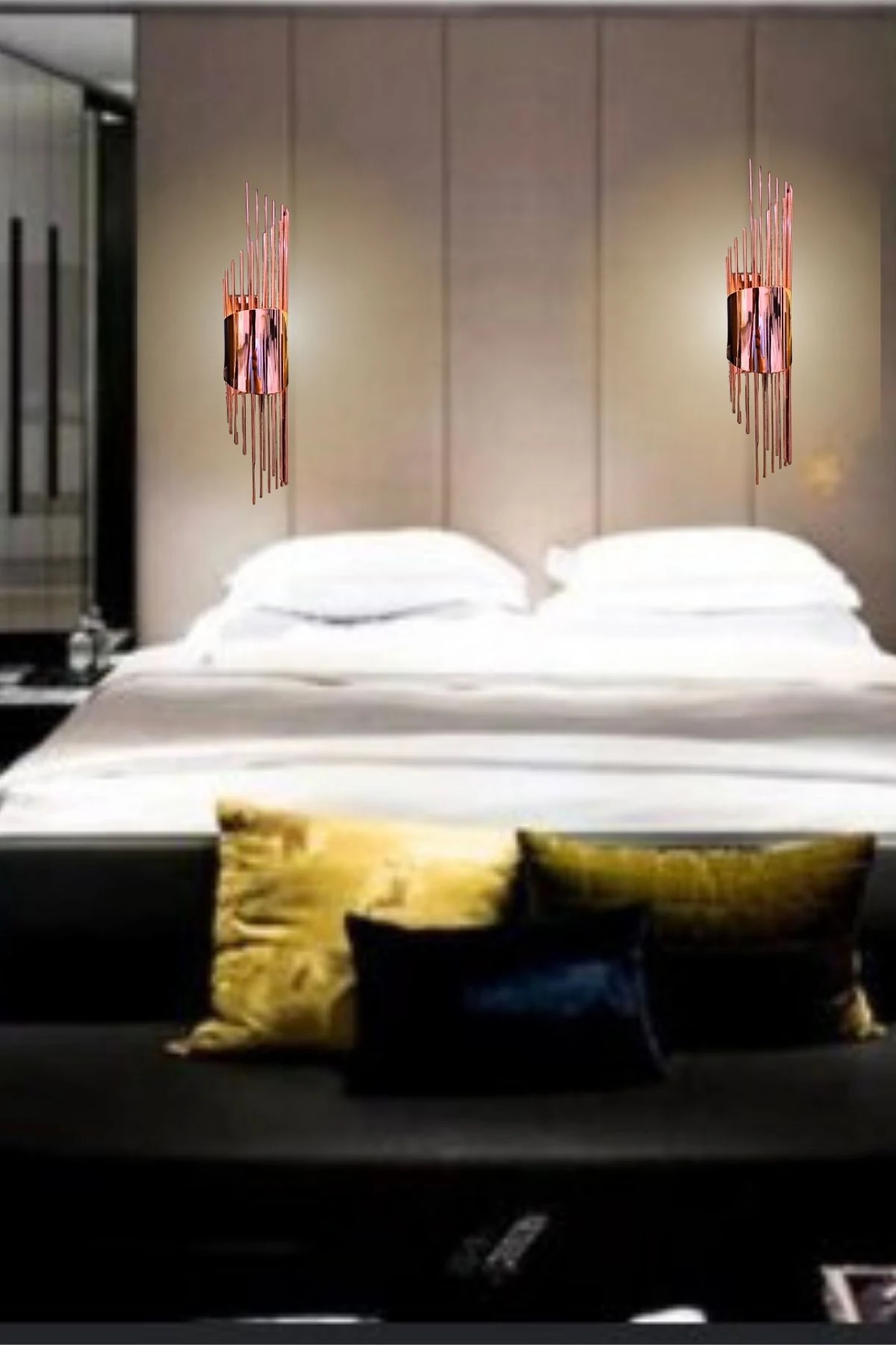 Sarkıt Rose, Pilli Aplik, Anahtarlı, Pilli Elektrikli , Ledli Duvar Aplik, - 1 Adet