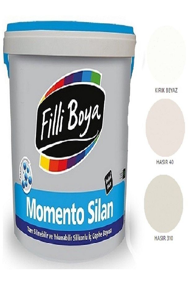 Momento Silan Tam Silinebilir Yıkanabilir Silikonlu Ipek Mat Boya 15lt (hasır 40)
