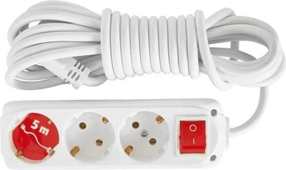 Almera 3lü 5mt Anahtarlı Topraklı Priz (9230205)