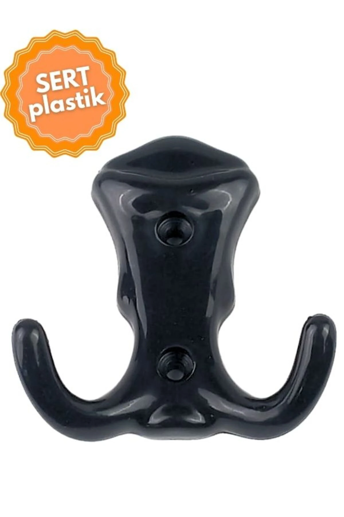 Defne Plastik Siyah Askı, Lüks Vestiyer Askısı, Dolap Askılık, Duvar Askılığı, Portmanto Askı