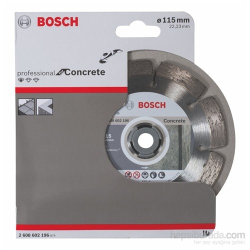 BOSCH 2608602196 Beton Zeminler İçin Elmas Testere 115 Mm