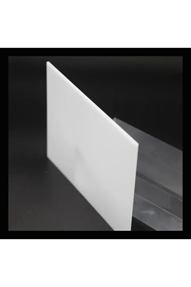 Opak Beyazı Pleksi Levha 2,8mm~3mm Pleksiglass 35cmx35cm