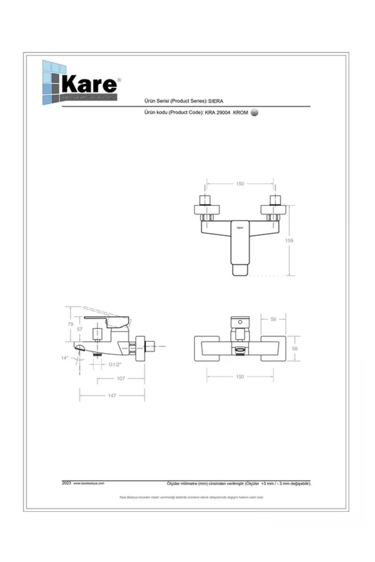 Siera Mıx Banyo Bataryası