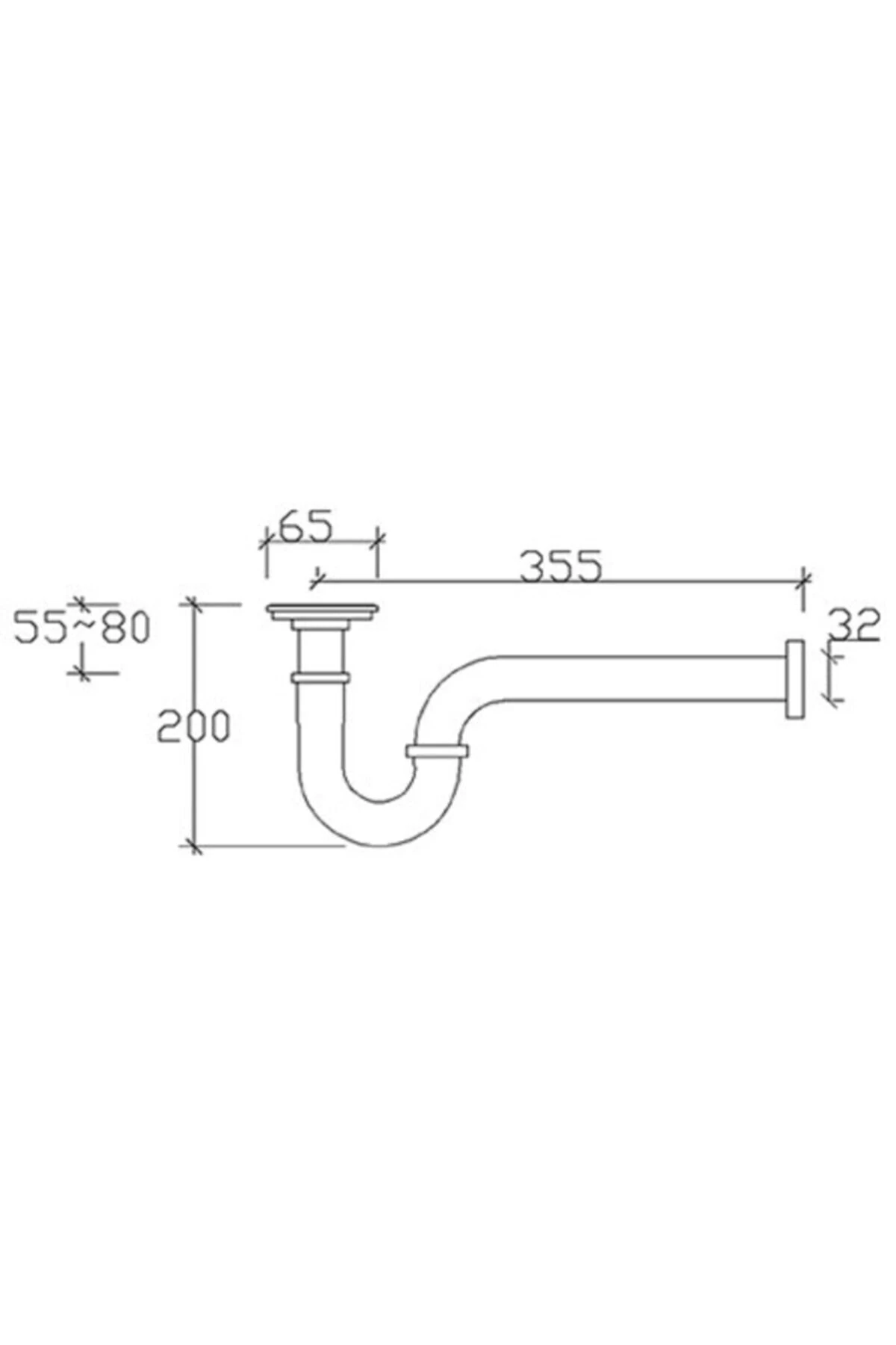 U Borulu Krom Sifon -es Li Sifon