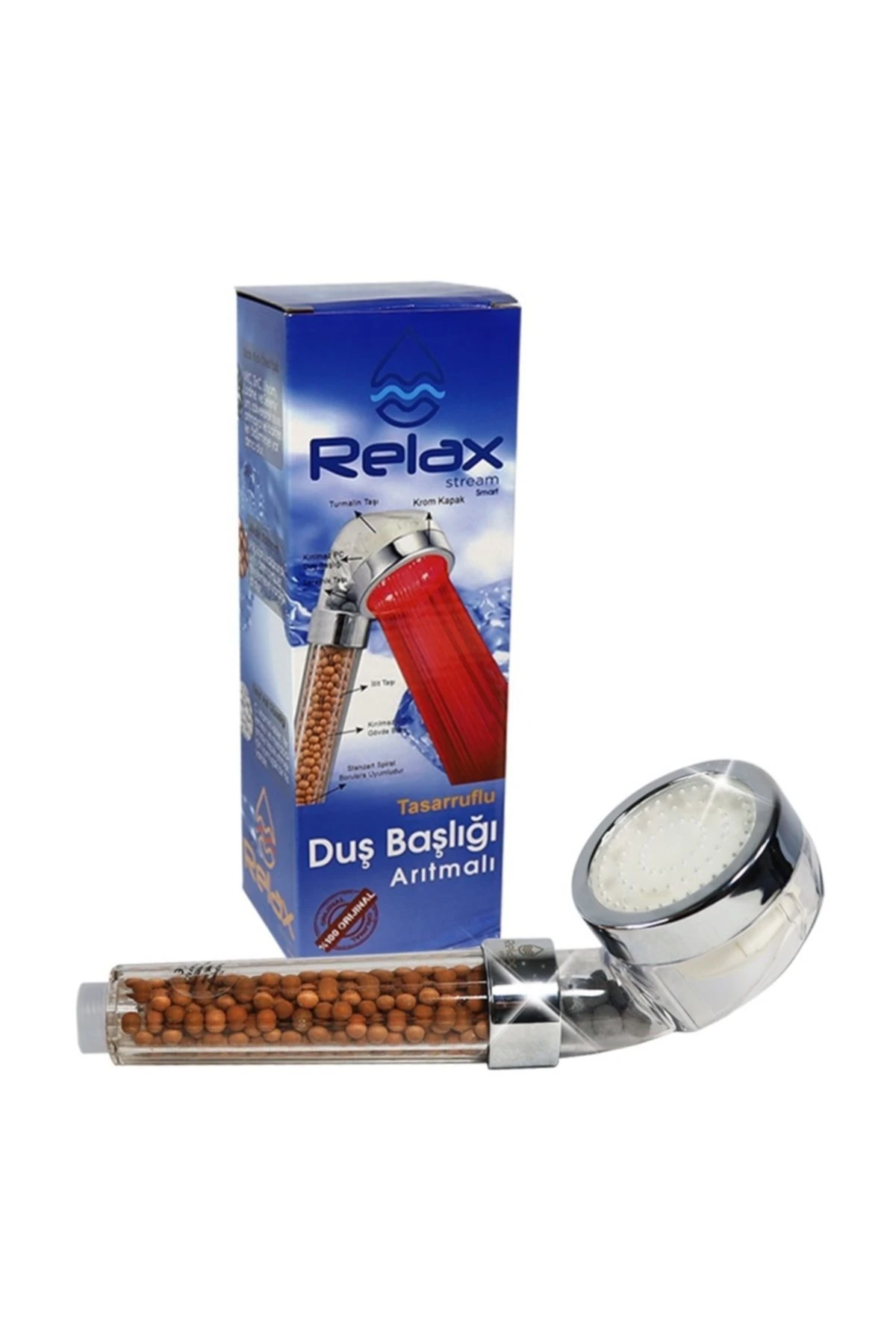 Stream Led Işıklı %50 Su Tasarruflu Duş Başlığı Kokulu Ve Arıtmalı Duş Başlığı - 3  Adet