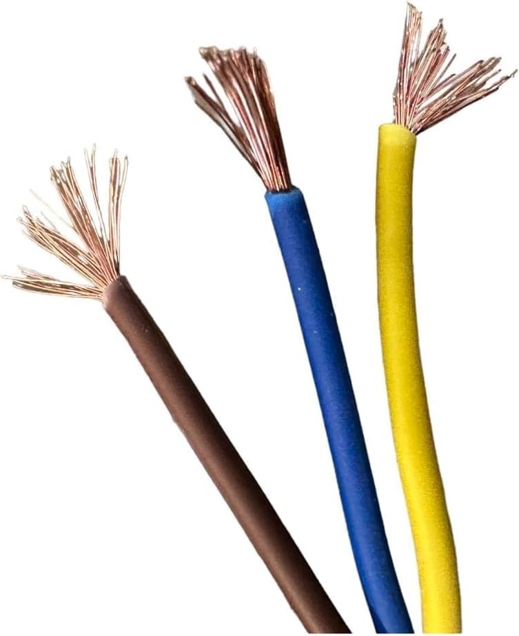 3x1,5 mm Cca Ttr Tekli Beyaz Renk Topraklı Kauçuk Seyyar Elektrik Kablosu