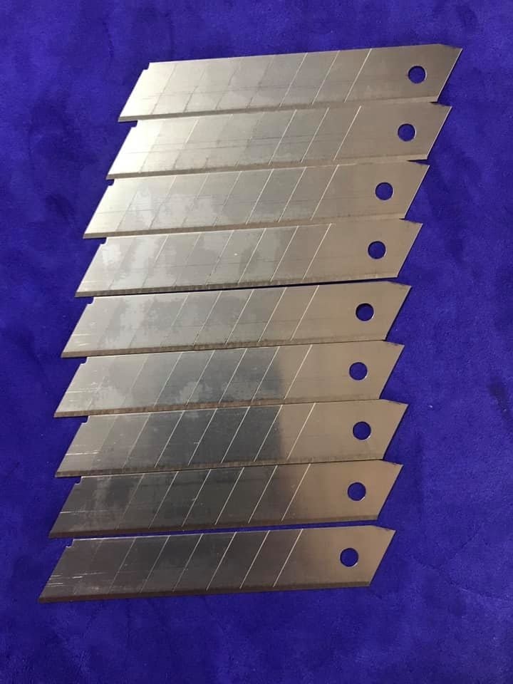 Falçata Bıçak Ağzı 18X0,60MM 10 Adet - Maket Bıçağı Yedeği