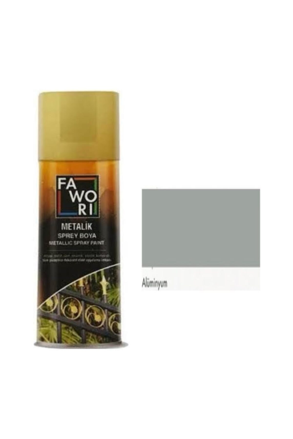 FAWORİ Metalik Sprey Boya 400 ml (Alüminyum 9006)