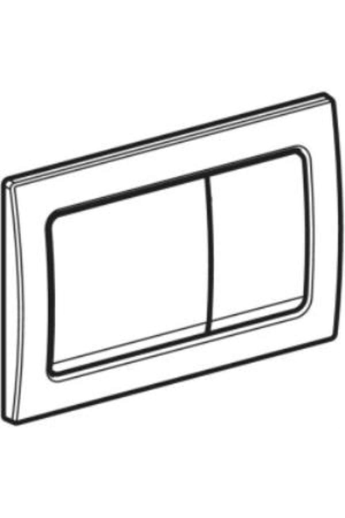 Alpha30 115.055.qe.1 Kumanda Paneli, Çift Basmalı, Pirinç