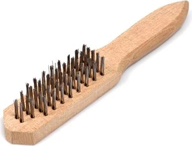 Tel Fırça 6 Sıra Ağaç Saplı