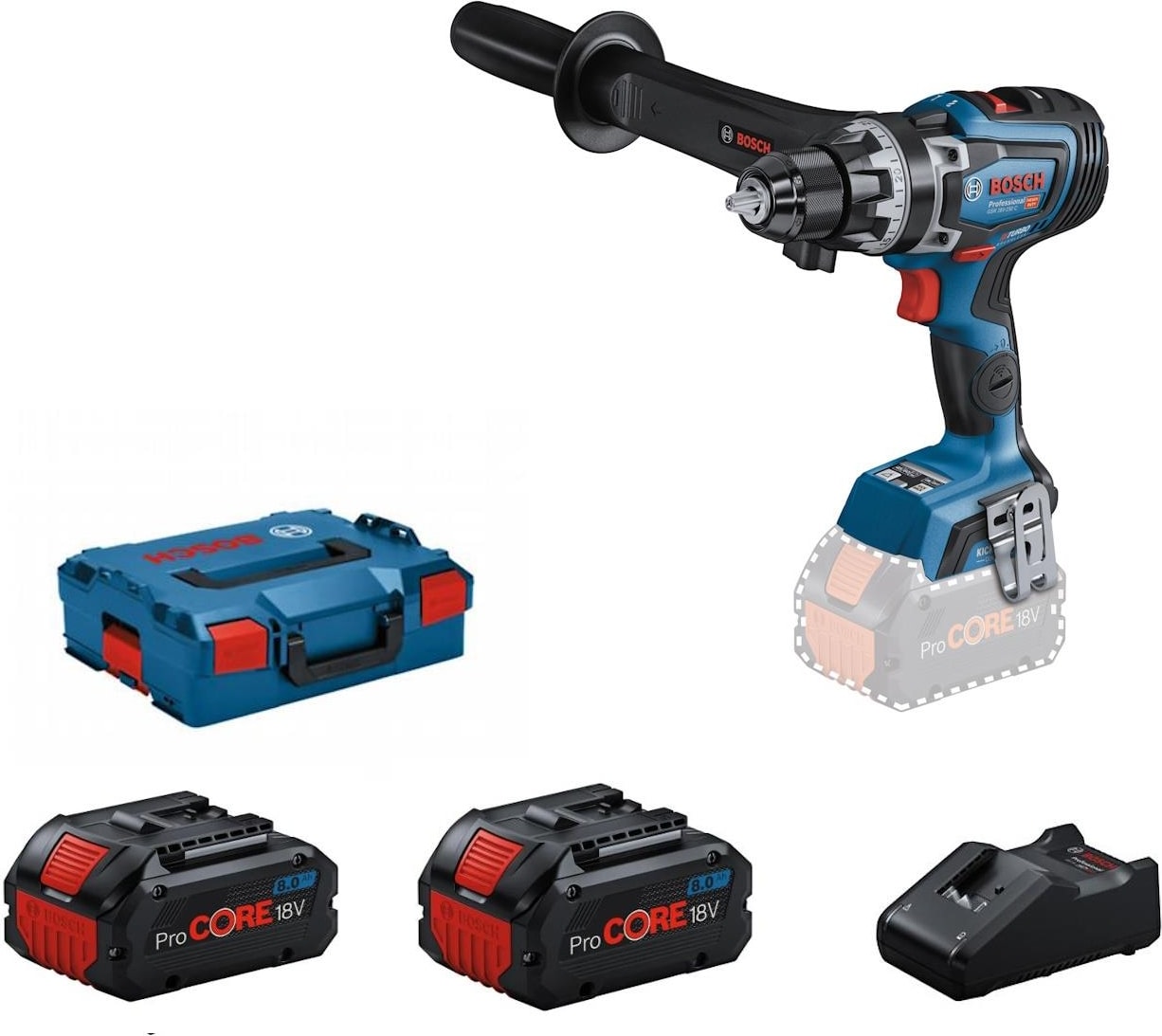 BOSCH Gsb 18V-110 C Procore 2X8.0AH Akülü Darbeli Vidalama
