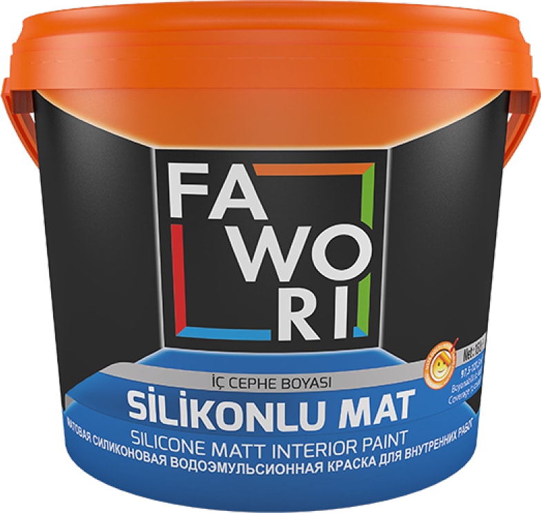 Silikonlu Mat Iç Cephe Duvar Boyası 2.5lt Kül Gri