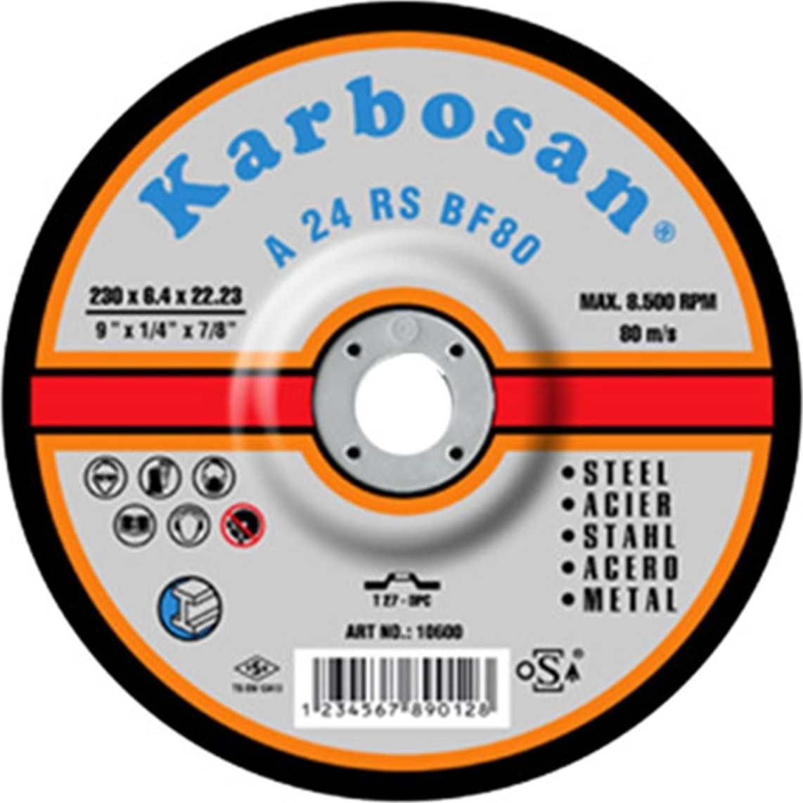 KARBOSAN Çapak Alma 180* 8 Nk ( 10580 )