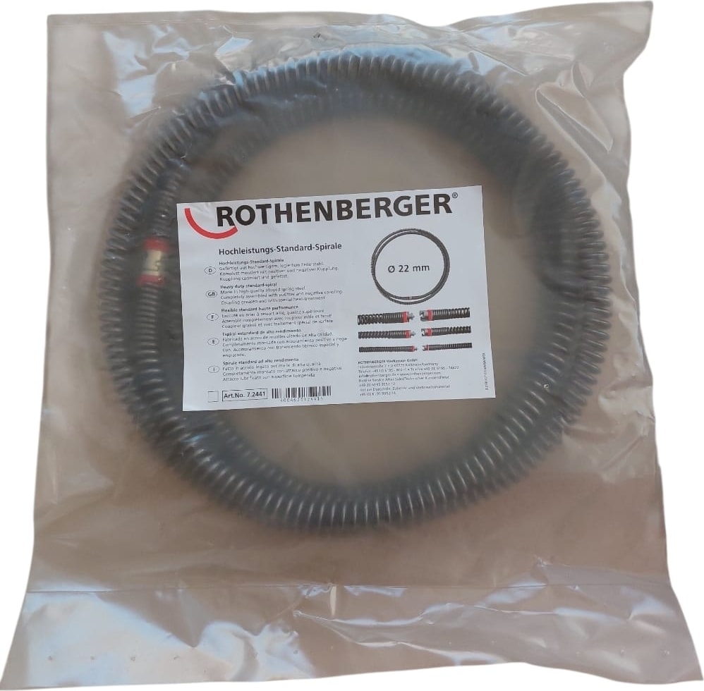 22 mm Orjinal Boru Temizleme ve Tıkanıklık Açma Spirali
