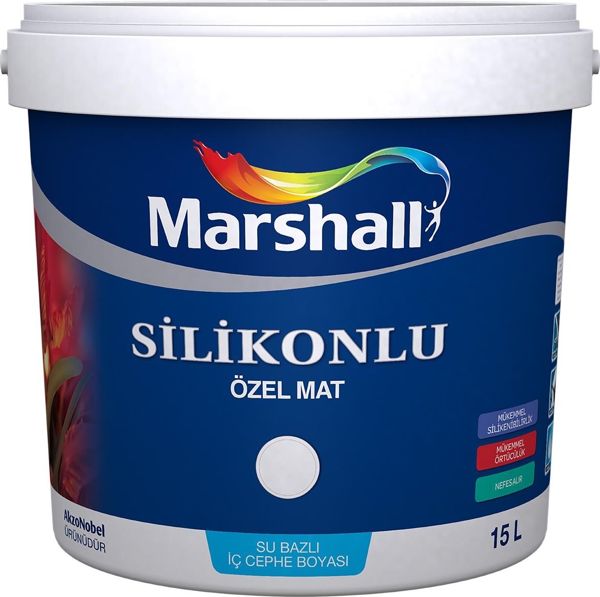 Silikonlu Özel Mat Iç Cephe Boyası 15 L. Sedef Işıltısı