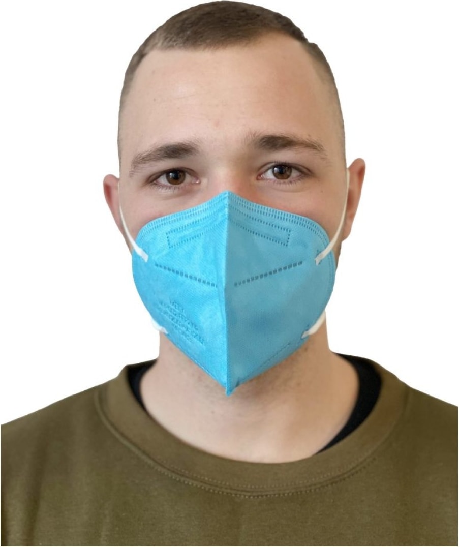 Yetişkin Turkuaz Renkli N95 Ffp2 Maske