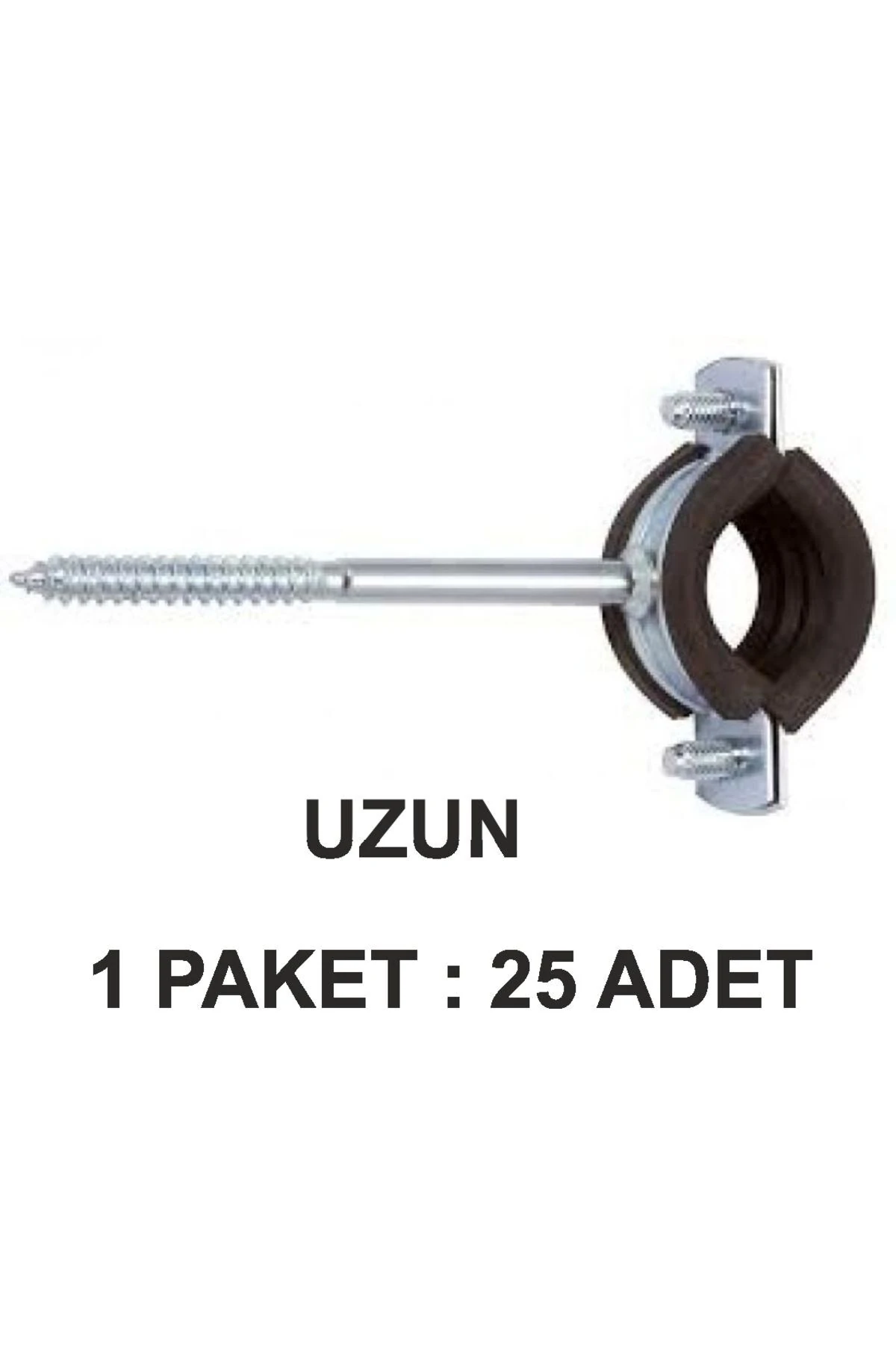 Eco Doğalgaz Uzun Kelepçesi 1". Paket 25 Li