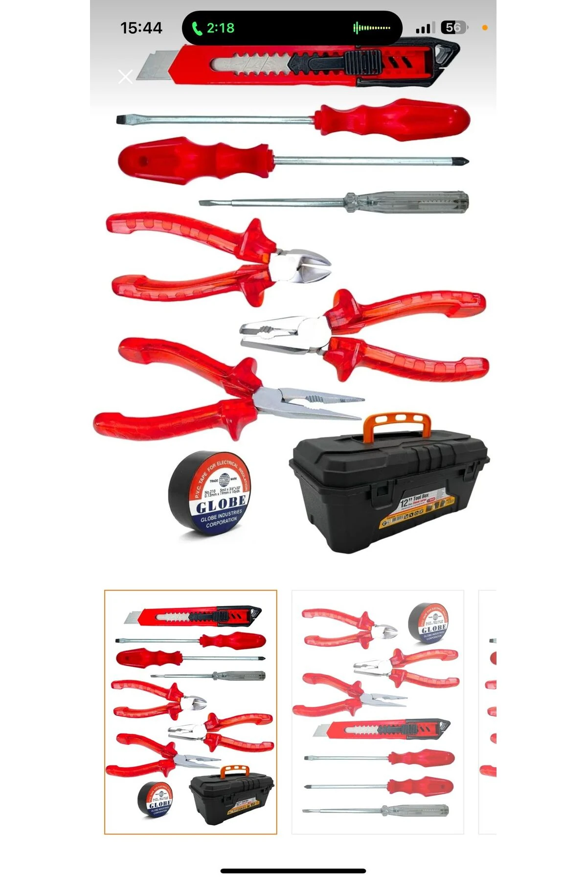 '' 9 PARÇA 3 Lü Pense Set 3 Lü Tornavida Takımı Elektrik Bandı Falçata+takım Çanta Set