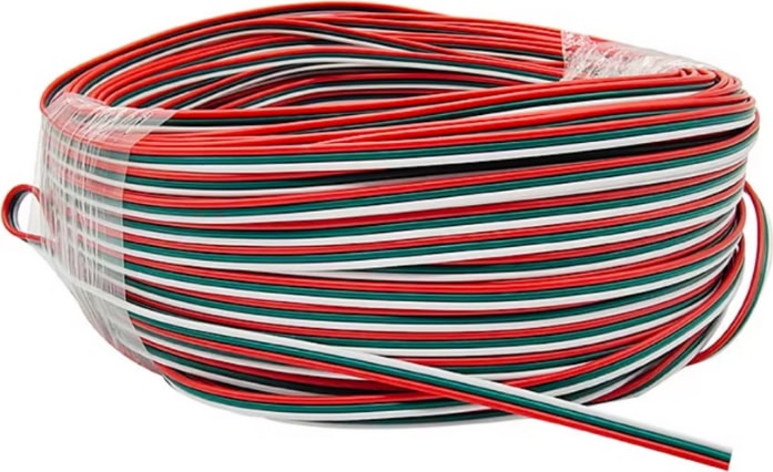 3 Pin Kordon Kablo 3X0.22MM Şerit LED Kablosu 3 Lü Jst Elektrik Kablosu Kalaylı Bakır Kablo 100 Metre