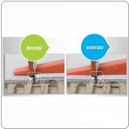 Seramik Tesviye Sistemi Seviye Tespit Kama (100) + Klips 2mm (200)