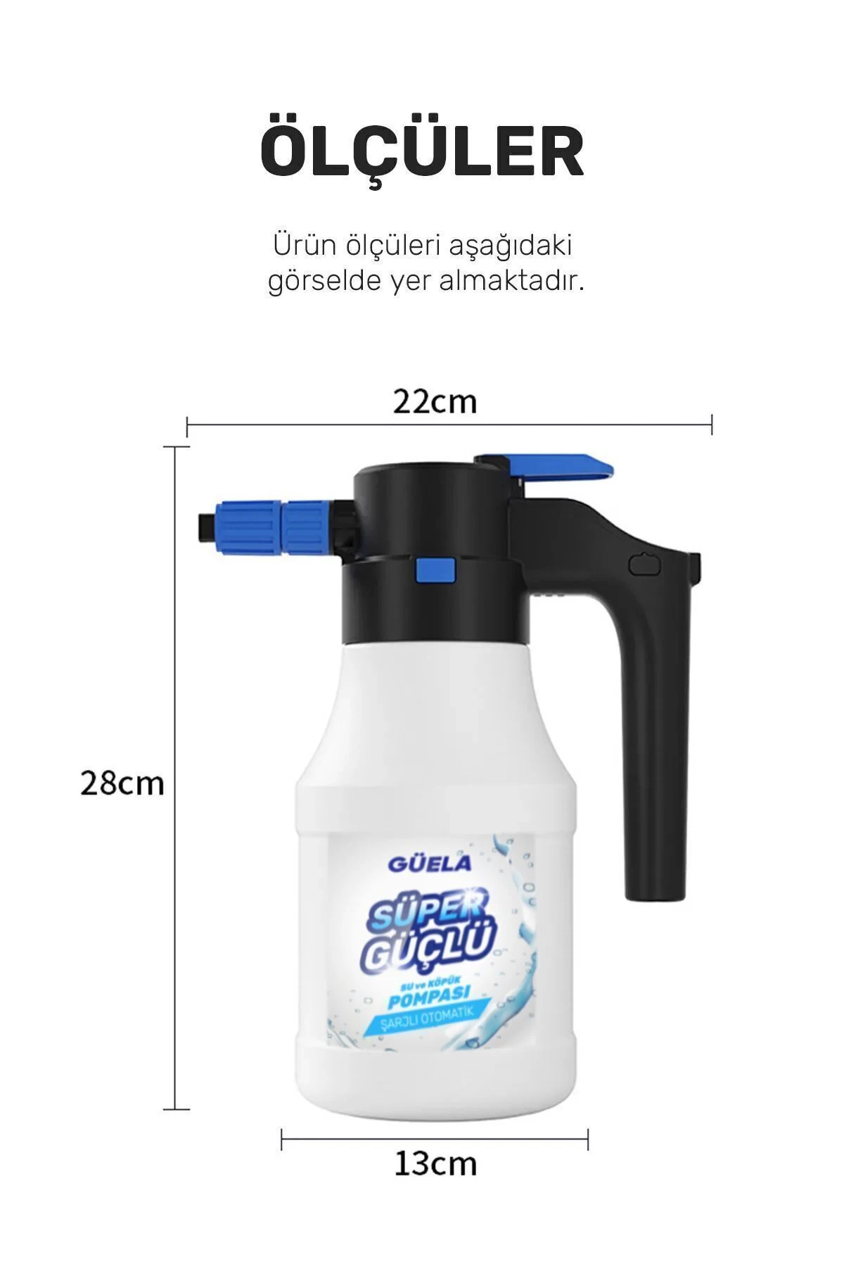 Yeni Model Şarjlı Otomatik Yüksek Basınçlı Oto Araba Yıkama Ve Temizleme Köpük Püskürtücü El Pompası